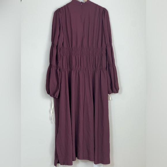 Zara Maxi Dress Long Sleeve Pottery Barn Collab Size Med / Large - Picture 9 of 12